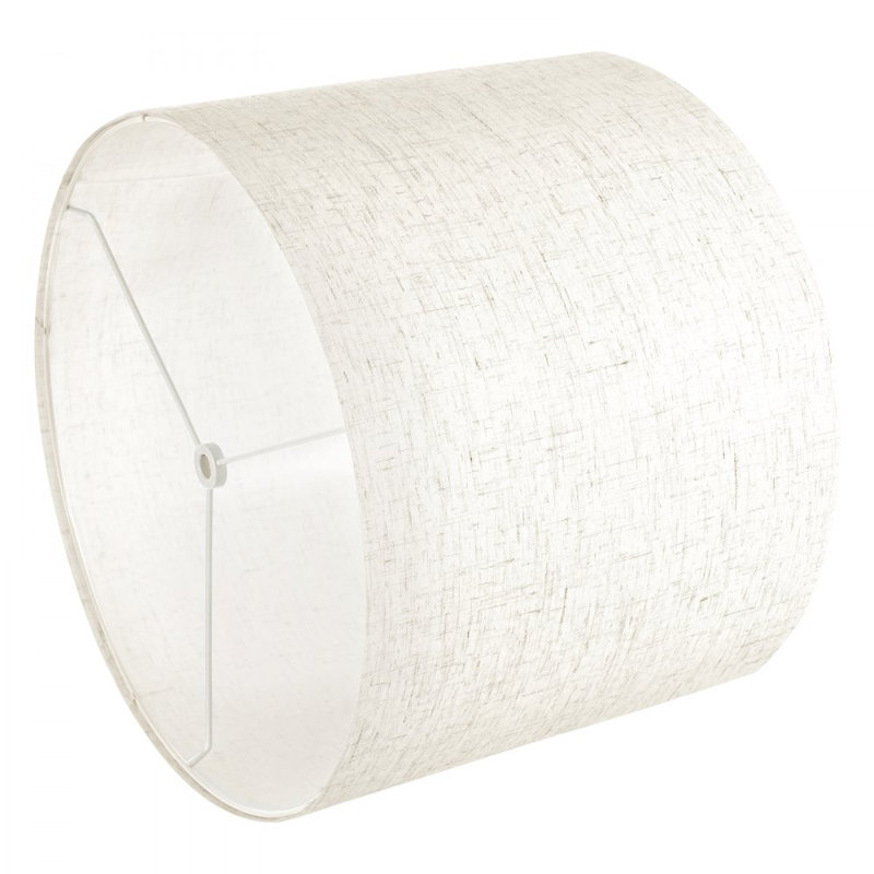 Drum Lamp Shade 13 x 13 x 10 inches Medium Round Lampshade (Linen), Beige