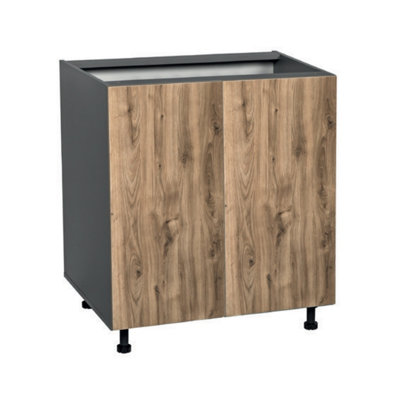 WITKITCHENS Cabitet à panneau ouvert avec portes l 33 po x P 24 po x H 34 1/2 po WALLKITCHENS