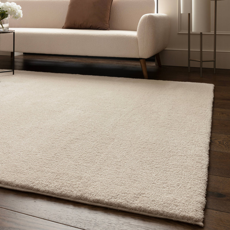 Symaya Cosy Shaggy Ivory Area Rug, Rectangle 120 x 170 cm