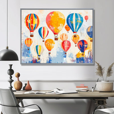 Hot Air Balloon Festival In Summer II - Hot Air Balloon Wall Art Print