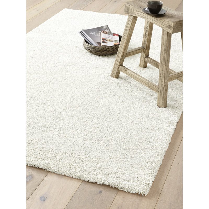 Balroop Solid Colour Shag Area Rug, Rectangle 160cm x 230cm