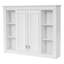 Solution de rangement polyvalente: Armoire à pharmacie murale pour salle de bain, avec tablettes réglables et charnières à fermeture en douceur, dans une apparence peinte en blanc offrant beaucoup d'espace, des tablettes et un design contemporain