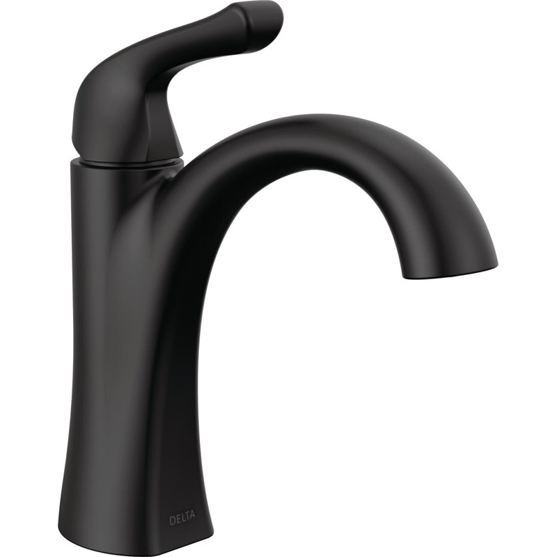 Robinet pour salle de bain Arvo, Noir mat