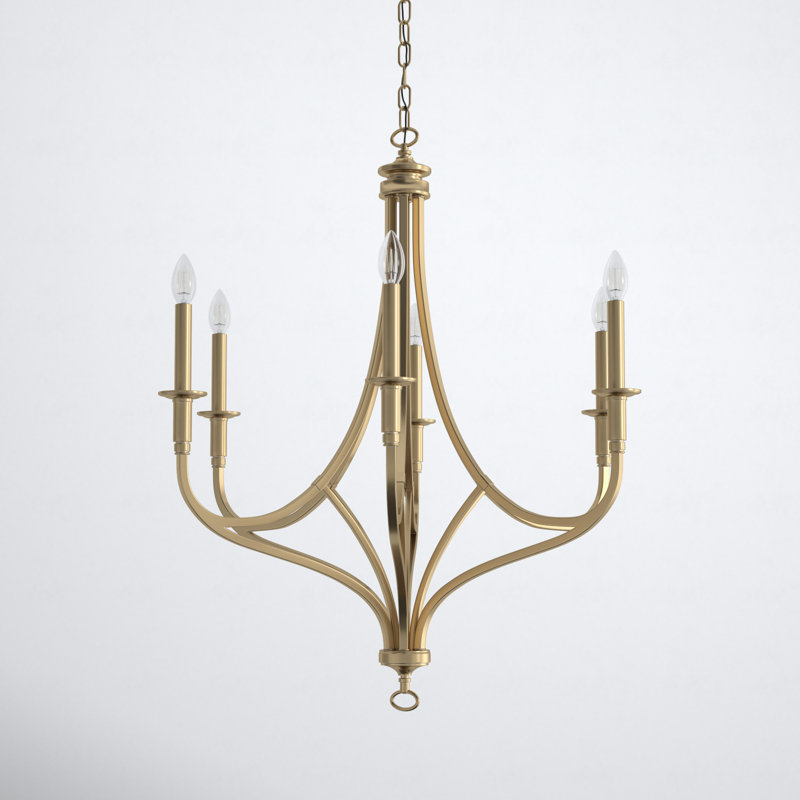 Shoreview 6 - Light Candle Style Empire Chandelier