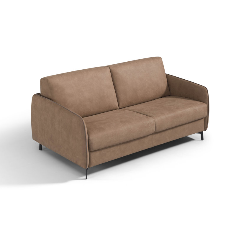 Rayani Upholstered 71'' Sleeper Sofa, Camel Color