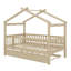 Lit maison avec lit gigogne-818125585