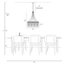 Abriell 3 - Light Dimmable Chandelier
