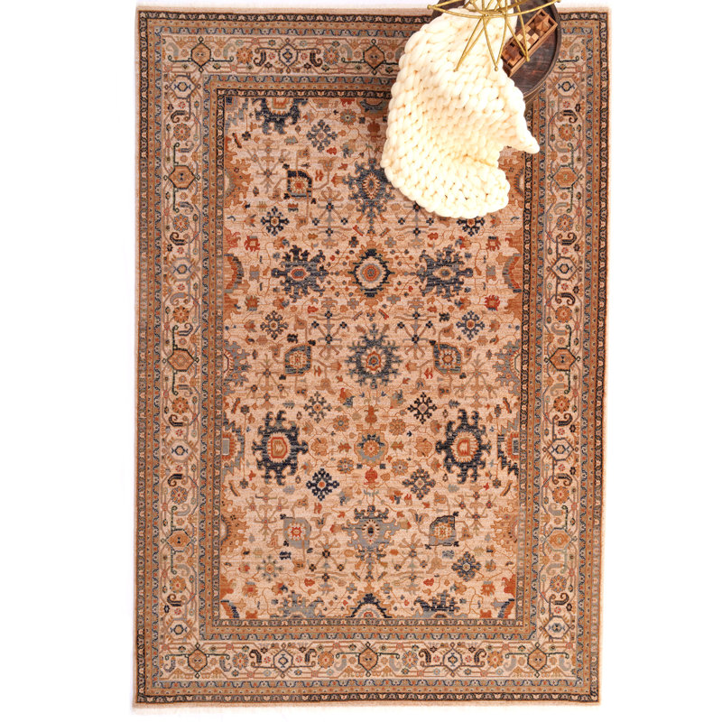 Shanniece Wool Oriental Indoor Rug, Rectangle 5'3" x 7'10"