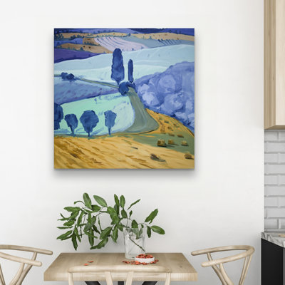 Tuscany field - 32"x32" art on canvas