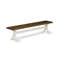3 Piece Dinette Set for Small Spaces Contains a Rectangle Dining Table with X-Legs and 2 Dining Table Bench, linen white-1111043093-1111043095-1111043563