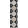 Machine Washable Indoor/Outdoor Christain ACN1443 Black Rug