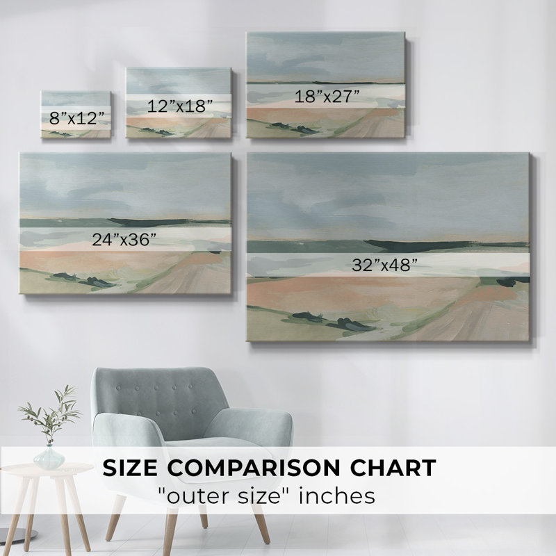 Toile tendue pastel I-Gallery, H 12 po x l 18 po