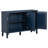 Rustic Acacia Wood Storage Cabinet with Three Solid Doors-666190852