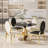 Round Pedestal Tempered Glass Dining Table-84332891-84334246