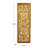 Wooden Handmade Intricately Carved Arabesque Scroll Gold Wall Decor with Cream Backing