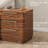 Modern Nightstand Set of 2 with Charging Station, 3 Drawer End Table with USB Ports & Power Outlets, Walnut-1493028930