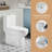 Dual Flush One-Piece Toilet - Elongated Comfort Height 16.5" Floor Mounted Toilet, 1.1/1.6 GPF WaterSense & CUPC Certified, Soft Close Seat, Skirted Design, Map 1000, White Ceramic