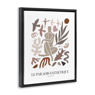 Art figuratif encadré "figure avec formes abstraites" par Reinders