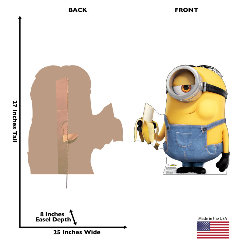 27'' Minions Stuart Eating Banana Cardboard Standup