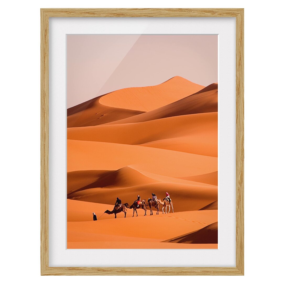 Gerahmtes Papierbild Namib Desert