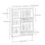 106cm H x 77cm W Standard Bookcase