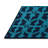 Machine Washable Trellis Blue Area Rug-28592019