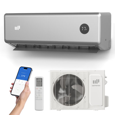 Mini système de chauffage / climatisation 12 000 BTU, mini climatiseur argenté 230V