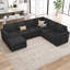 Grand canapé-lit modulaire avec repose-pieds Seybert-101956944