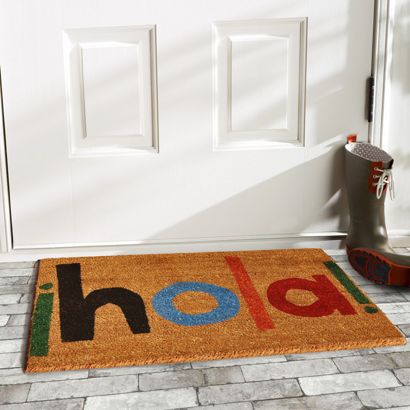 Lloshi Non-Slip Outdoor Doormat, Rectangle 1'5" x 2'5"