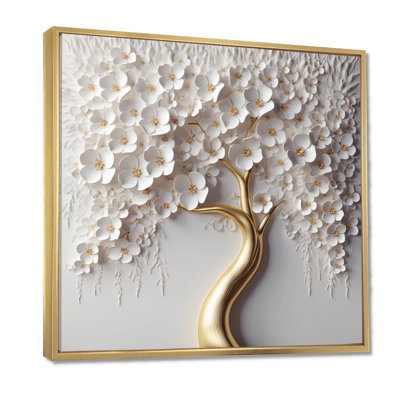 Arbre routinier, arbre d'orchidées blanches - Jardin des branches