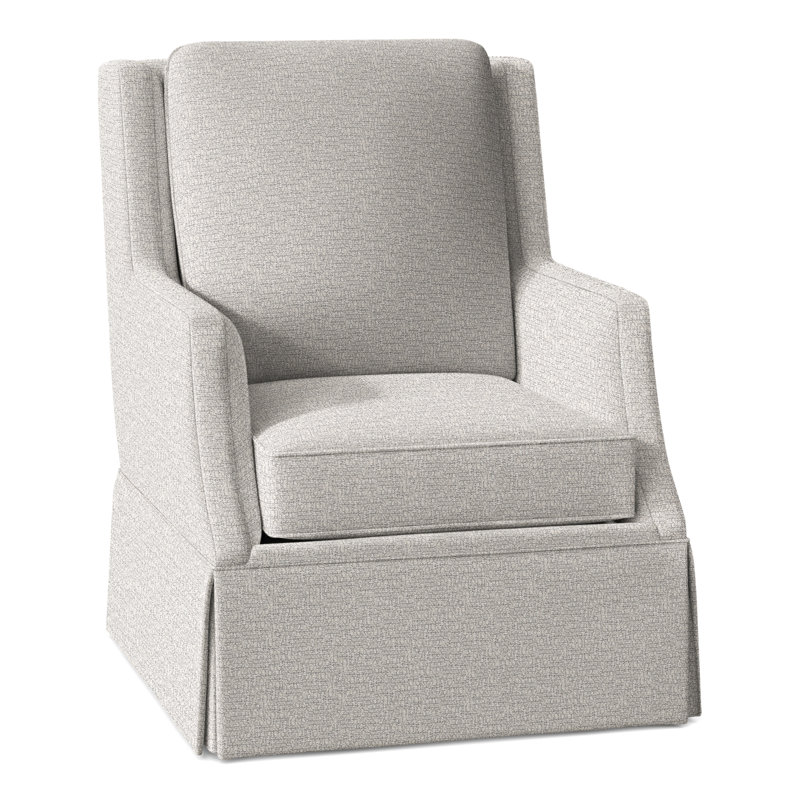 Fauteuil tournant Savannah, Perigold poivre blanc