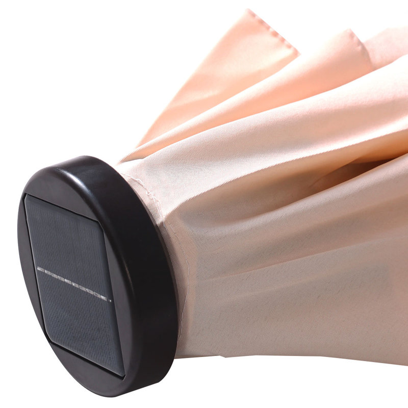 Parasol à énergie solaire Arlmont & Co., Beige