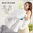 Bedsure Oversized King Color Block Quilted Duvet Insert – White, Down Alternative, All-Season-122443355-122443353