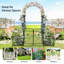 86 "Arche de jardin avec porte et paniers à fleurs pour vignes grimpantes, décoration de mariage