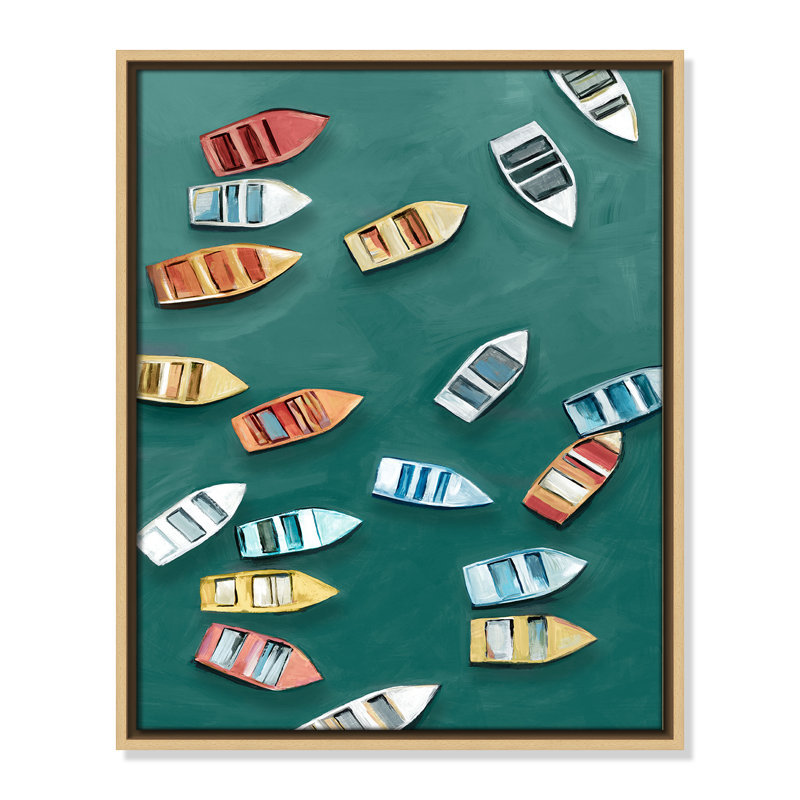 «Drifting Colors I Print» par Hannah Dawson, H 21,5 po x l 17,5 po, Flotteur naturel
