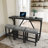 Huriye 4 Pieces Rectangular Bar Dining Table Set with Power Outlet,-2082292944-2135148859