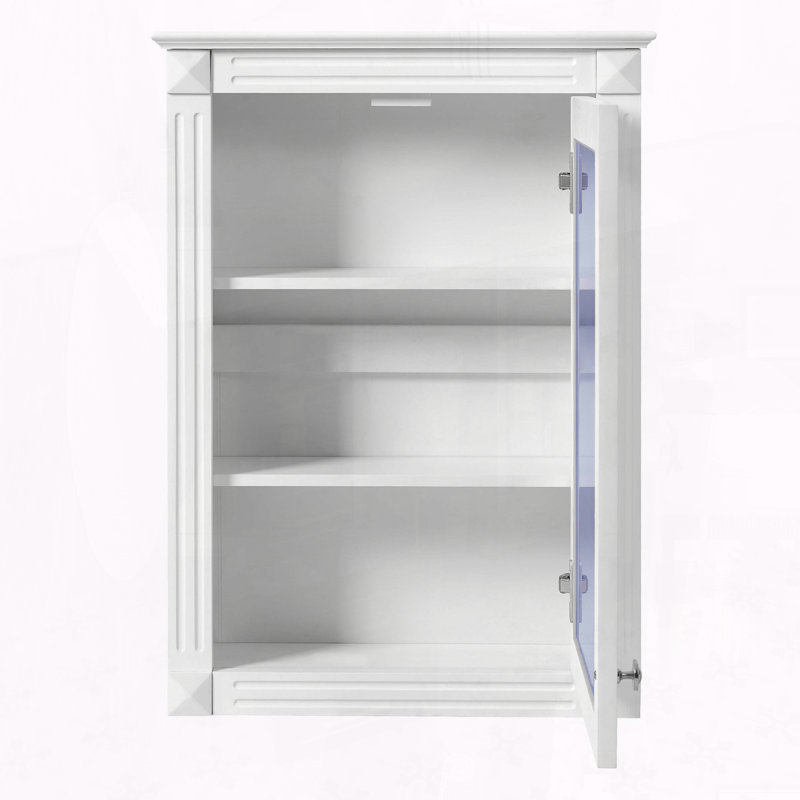 Pharmacie murale 20 pouces avec tablette réglable - blanc, Blanc