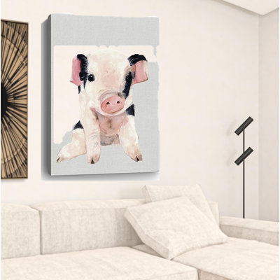 Mignon porcelet rose, impression sans cadre