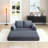 2-In-1 Folding Convertible Sofa Bed, Modern Corduroy Sleeper Couch With 2*Pillows, Futon Modular Upholstered Boneless Loveseat With Pull-Out Bed,Folding Floor Modular Couch For Living Room-43553641-43553646