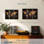 «World Map Aged World Map XXXIV», ensemble de 3 pièces sur toile par Finnian P-93061389