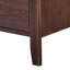 Table de chevet brune moderne Mid-Century
