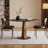 Black Round Sintered Stone Dining table-1950163022