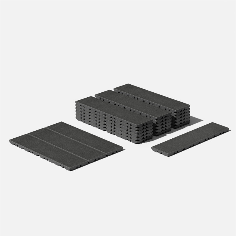 Veradek Plank Deck Tiles 22 Pack, Iron