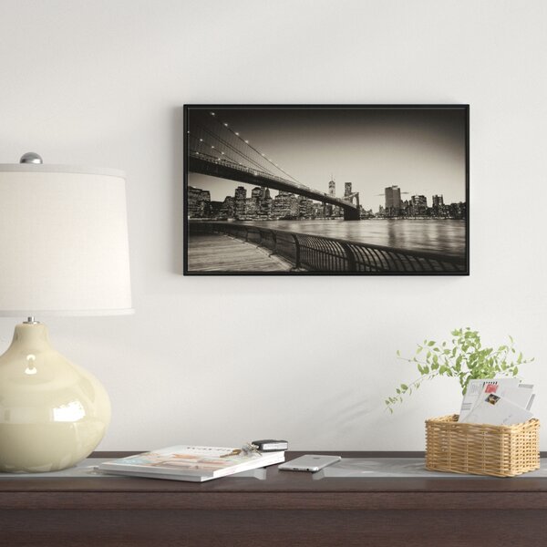 Bless international Famous Landmark Of Brooklyn Bridge Framed On Canvas ...