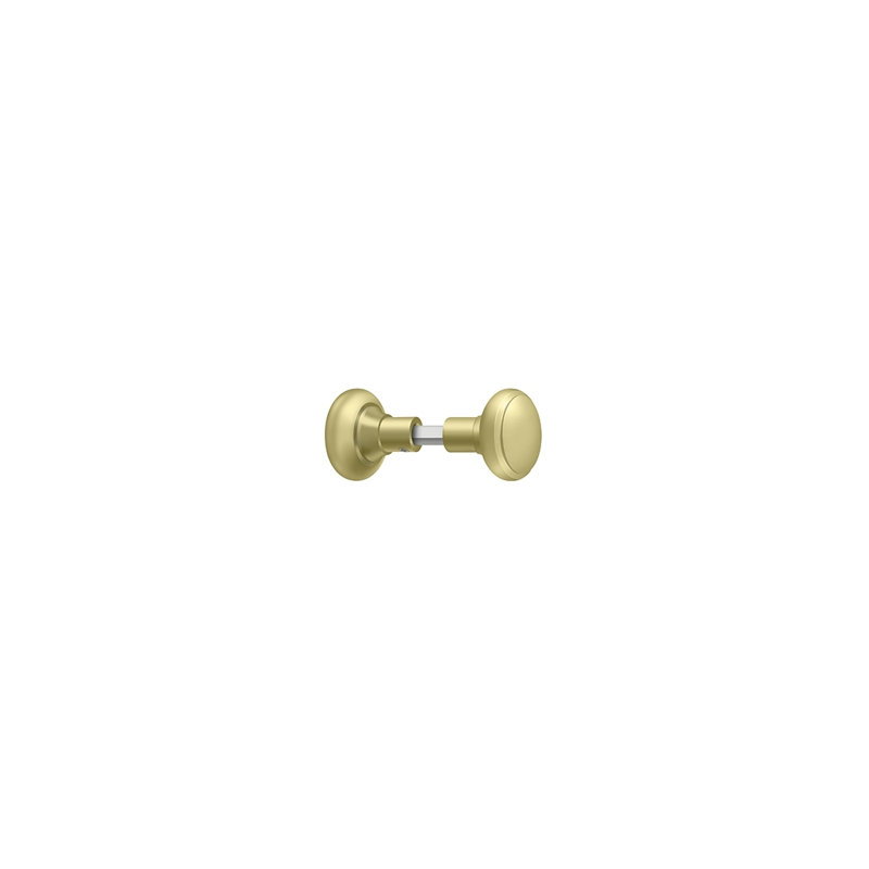 Deltana SDML334/KKU3 Accessory Knob Set for SDML334, Solid Brass in Polished Brass, Polished Brass