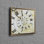 Impression d'horloge rétro intemporelle sur toile de coton parfaite pour un cadeau de bureau ou de mariage avec effet 3D moderne personnalisé