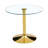 A glass tabletop with a modern minimalist circular dining table-1226810268-1226810271