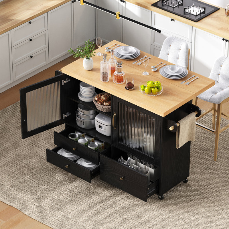 Kitchen Island, Black