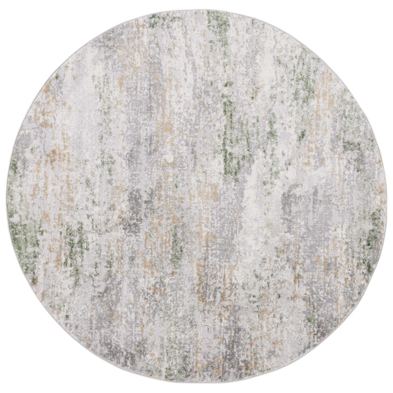 Palma Performance Abstract Rug, Round 6'7"