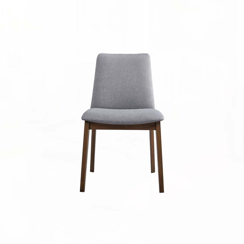 Ensemble de chaises de salle à manger rembourrées en tissu avec dossier, 4 pieds